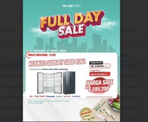 Buruan! Kulkas Side by Side 436L Murah, Promo Transmart!