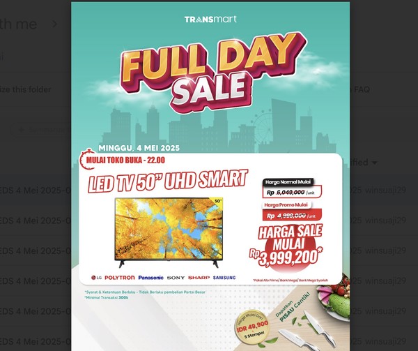 Rebut LED TV 50 UHD Murah, Diskon Rp2 Juta!