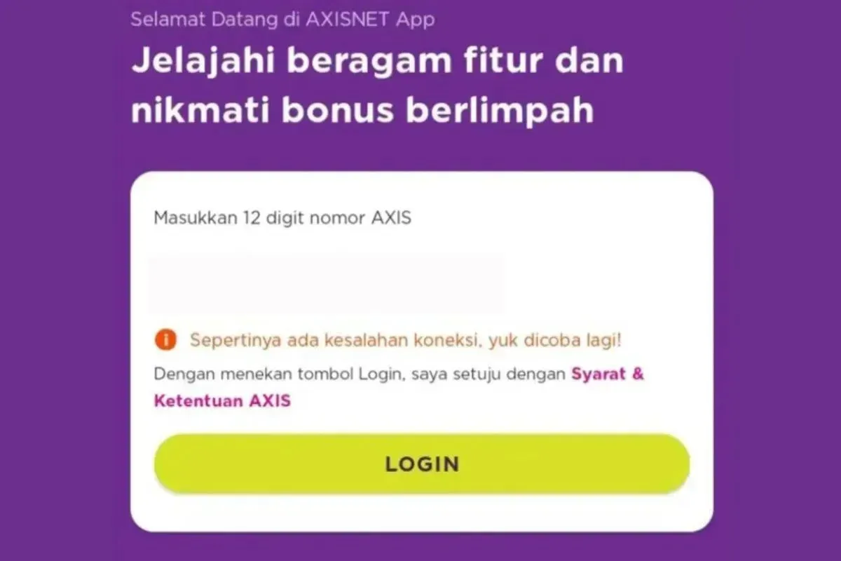 AXIS Net Error Hari Ini? Solusi Login & Penyebabnya (16 Juni 2025)