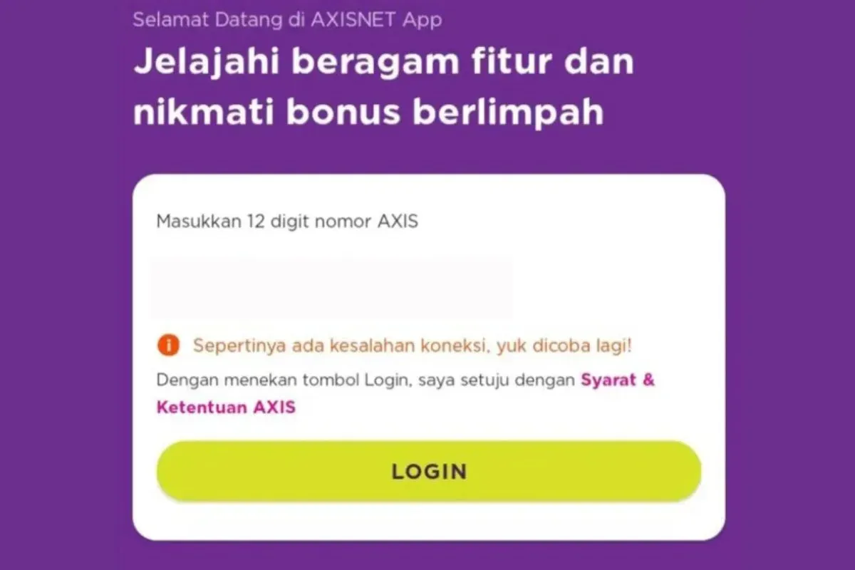 AxisNet Error: Kapan Layanan Pulih? Estimasi Perbaikan Hari Ini