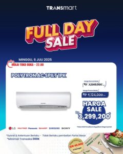 Buruan! AC Split Polytron 1 PK Diskon Jutaan di Transmart