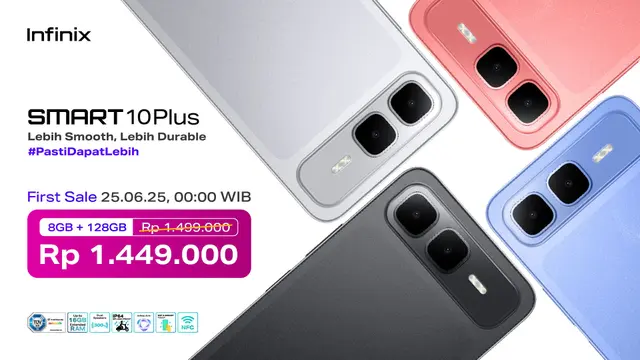 Infinix Smart 10 Series: HP 1 Jutaan Spek Gahar, Rilis 25 Juni