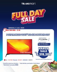 Rebut Diskon Gila! Polytron 43 Inch LED TV Hanya di Transmart